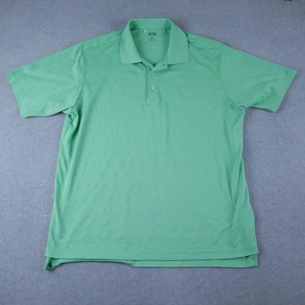 Adidas Golf Polo Shirt Mens XL‎ Performance Striped Short Sleeve Lot of 2